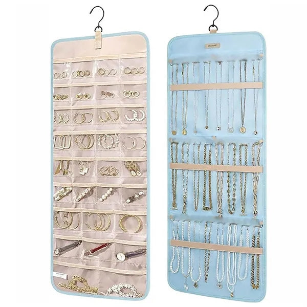 Jewelry Organizer Storage Roll w/ Hanger
