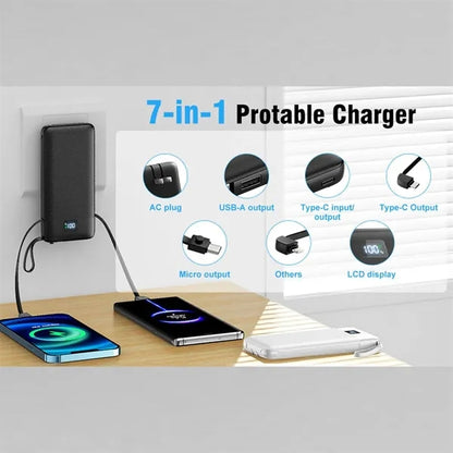 10000mah Plug-In Power Bank with Cable