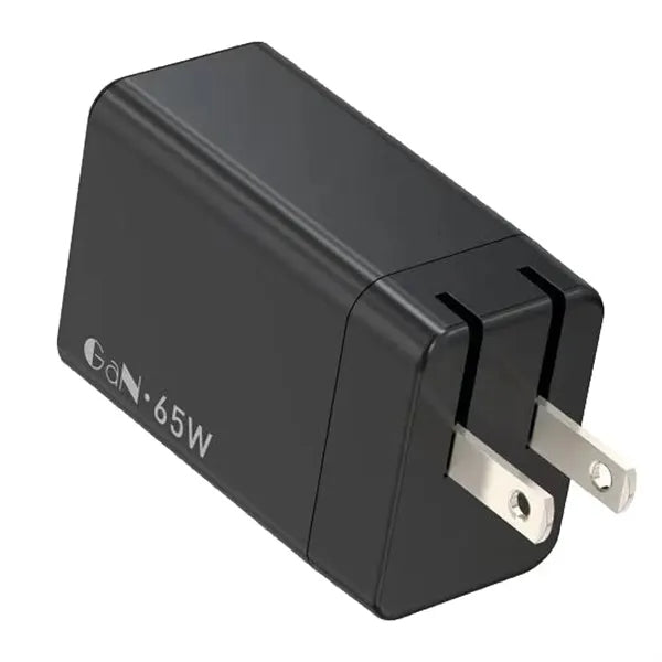 65W Porous GaN Charging Plug with 1 USB-A and 2 USB-C