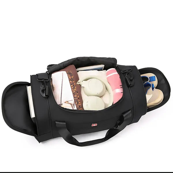 Travel Duffel Backpack Gym Bag with Shoes Compartment