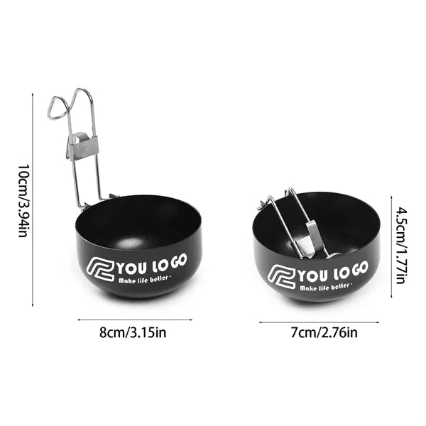 Portable 430 Stainless Steel Egg Poacher With Folding Handle