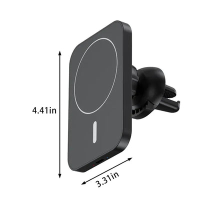 15W Magnetic Wireless Fast Charging Car Mount Charger