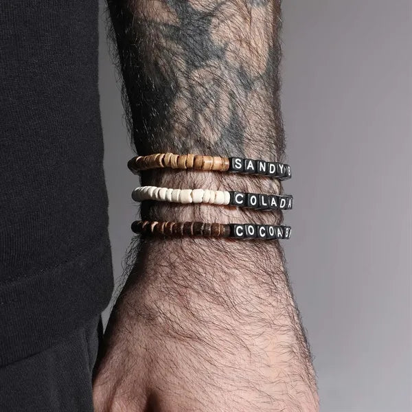 Coconut Shell Wood Friendship Bracelet