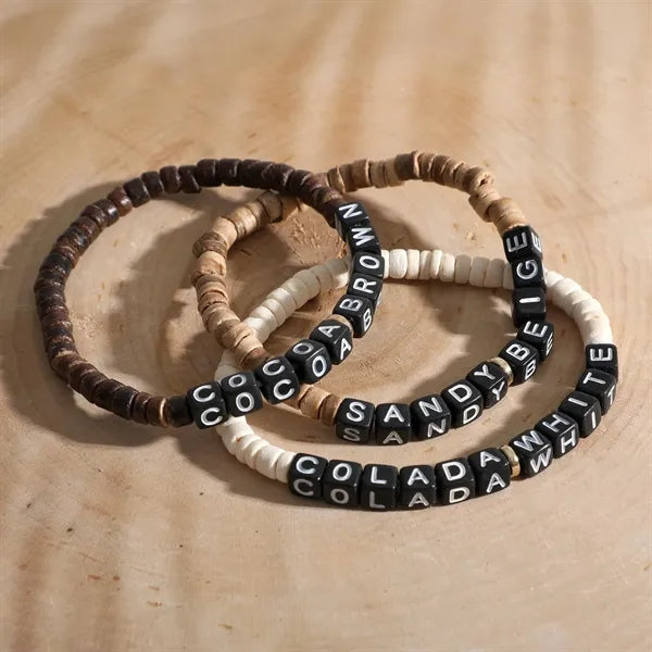Coconut Shell Wood Friendship Bracelet