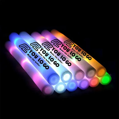 Bulk LED Foam Sticks Glow Wedding Concert Halloween Party