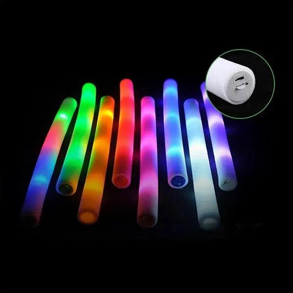 Bulk LED Foam Sticks Glow Wedding Concert Halloween Party