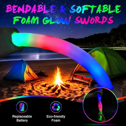Bulk LED Foam Sticks Glow Wedding Concert Halloween Party