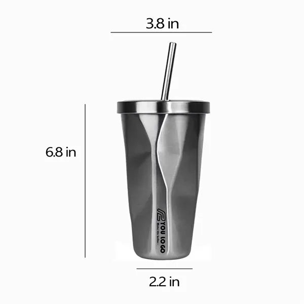 17oz Stainless Steel Leakproof Tumbler Insulated Travel Car