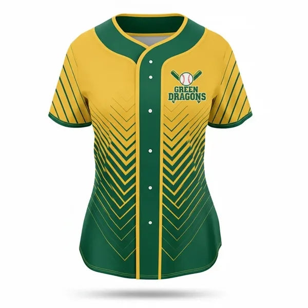 Women's Sublimated Full-Button Baseball (Interlock) Jersey