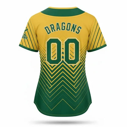 Women's Sublimated Full-Button Baseball (Interlock) Jersey