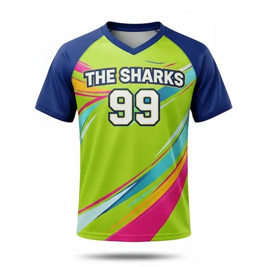 Men's Sublimated Crew Neck Raglan Baseball Jersey