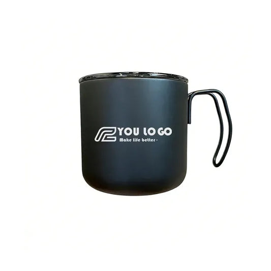 12oz Matte Black Mug For Business Travel With Grip Handle