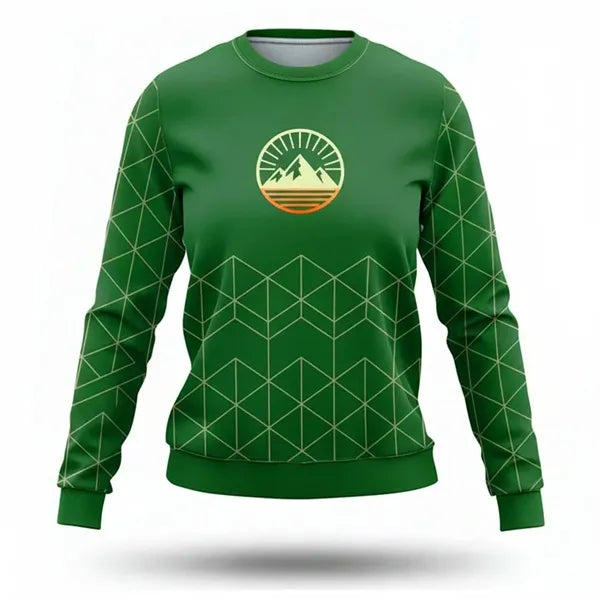 Sublimated 250G Women's Lightweight Crew Sweatshirt