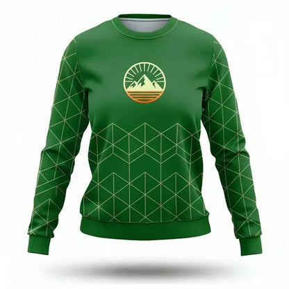 Sublimated 250G Women's Lightweight Crew Sweatshirt