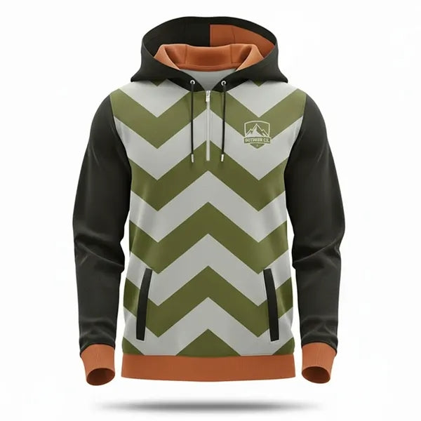 Sublimated UPF Performance Quarter Zip Hoodie