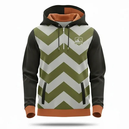 Sublimated UPF Performance Quarter Zip Hoodie