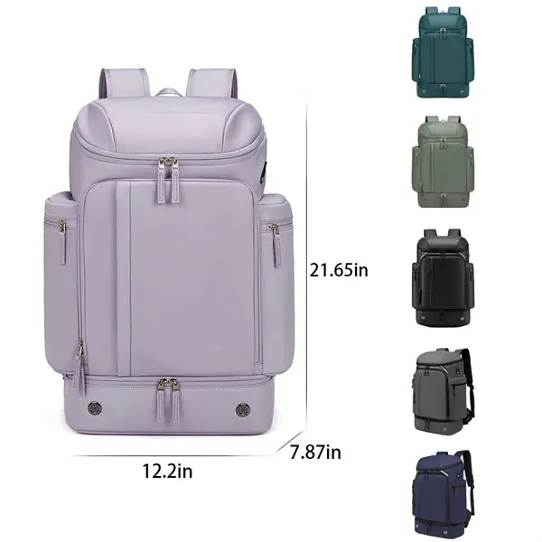 Multifunction Travel Laptop Backpack With Shoe Compartment