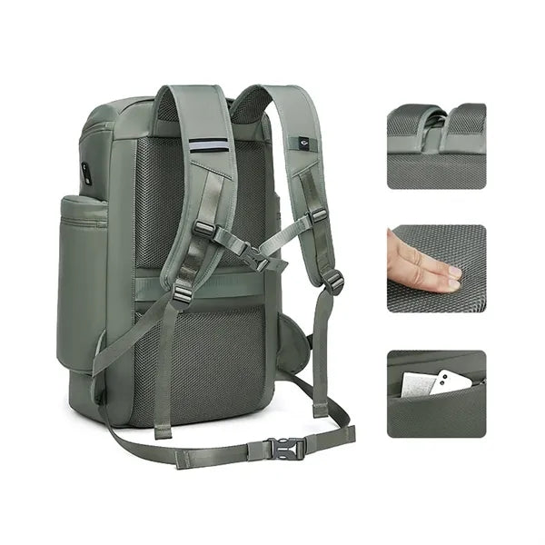 Multifunction Travel Laptop Backpack With Shoe Compartment