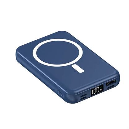10000Mah Magnetic Wireless Power Bank With Built-In Cables