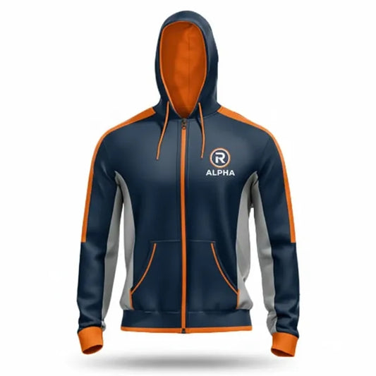 Unisex Fleece Lined Full Zip Hoodie Sublimated