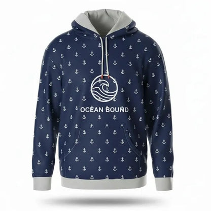 Full Color Unisex 350G Fleece Kangaroo Hoodie