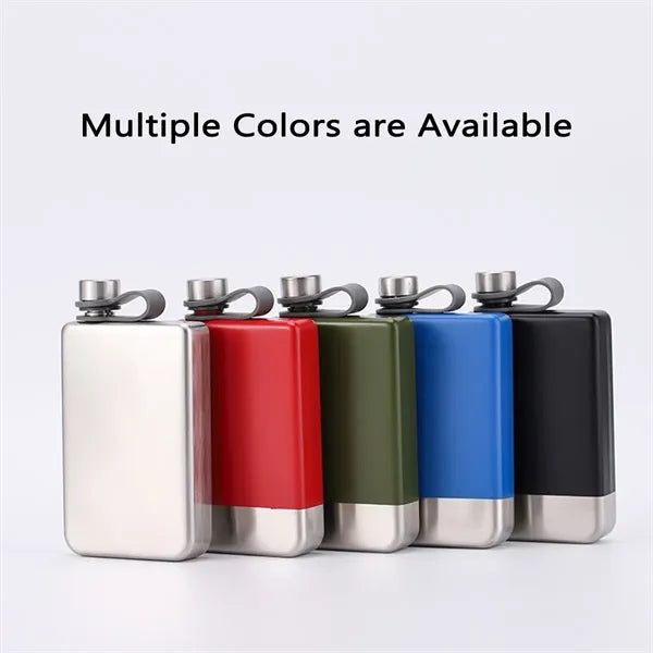 8oz Engravable Steel Flask Gift For Discrete Drinking
