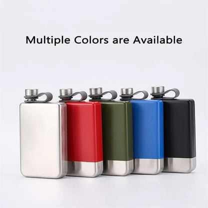 8oz Engravable Steel Flask Gift For Discrete Drinking