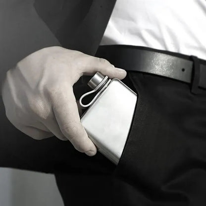 8oz Engravable Steel Flask Gift For Discrete Drinking