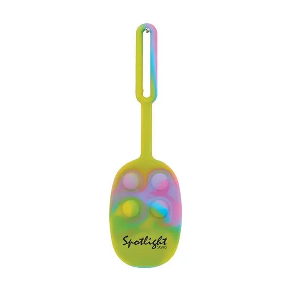Momo Push Pop Silicone Luggage Tag