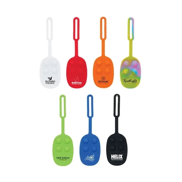 Momo Push Pop Silicone Luggage Tag