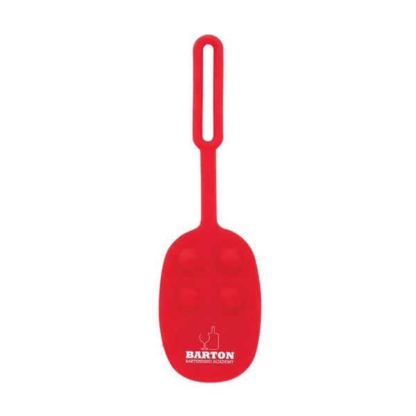 Momo Push Pop Silicone Luggage Tag