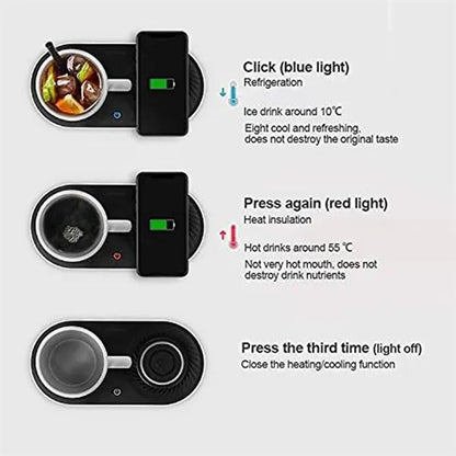 3 in 1 Function Desktop Intelligent Insulated Cup