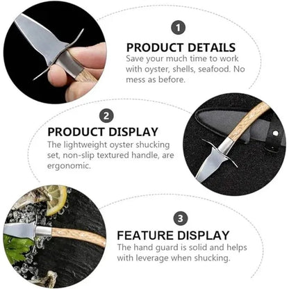 Stainless Steel Wooden Handle Shell Cutter