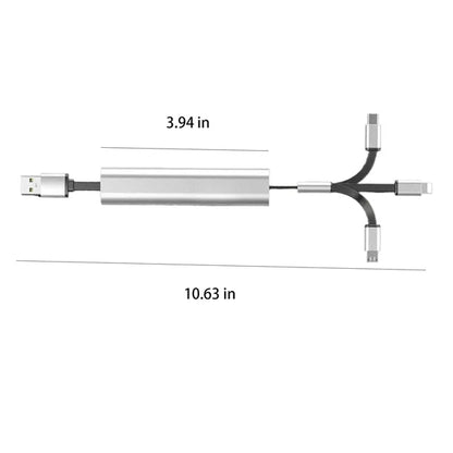 3 In 1 Multi Retractable Charger Cable