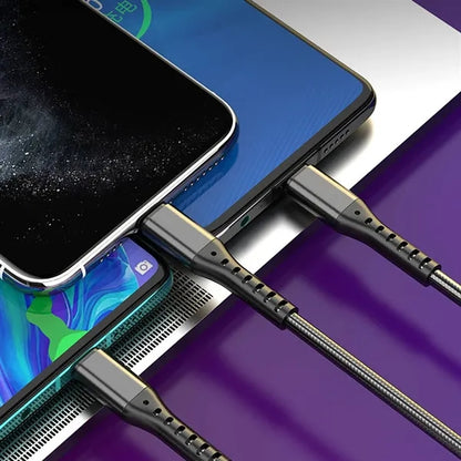 48-Inches Braided 3-in-1 Charging Cable