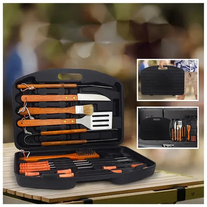18Pcs Barbecue Set w/ Storage Case