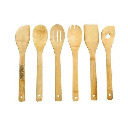 6pcs Bamboo Kitchen Utensils