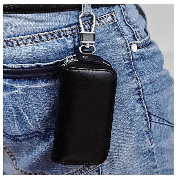 Leather Wallet with Key Holder