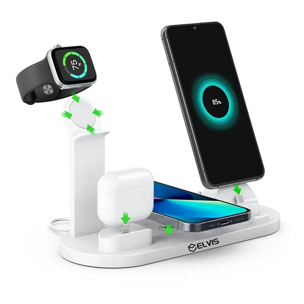 6-in-1 Wireless Fast Charging Charger for Mobile Phone