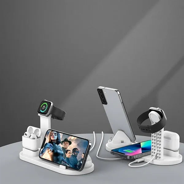 6-in-1 Wireless Fast Charging Charger for Mobile Phone