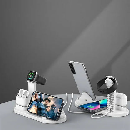 6-in-1 Wireless Fast Charging Charger for Mobile Phone