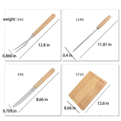 8Pcs Bbq Grill Tools Set