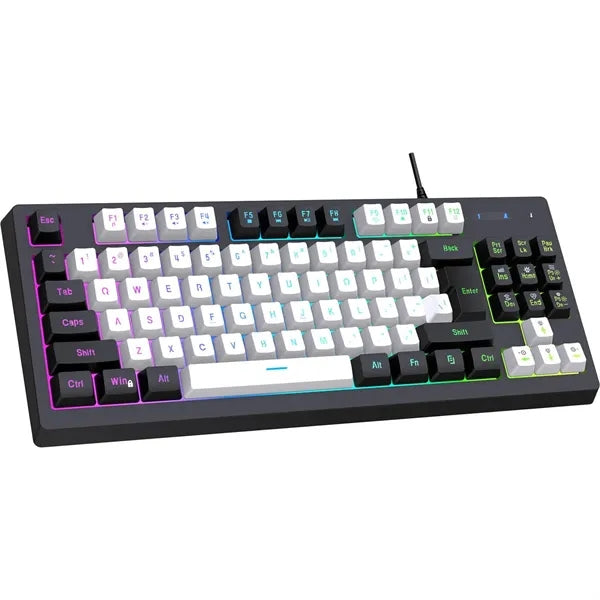 USB Illuminated 87 Keys Wired Gaming Keyboard