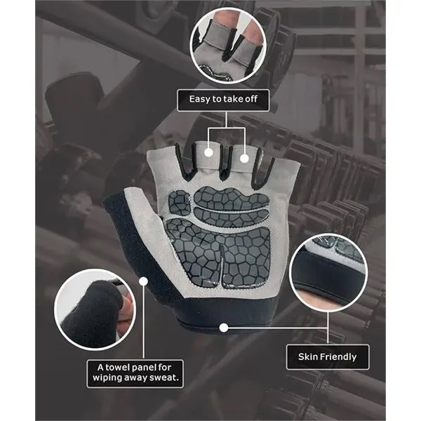 Anti-slip and anti-drop breathable sports half-finger gloves