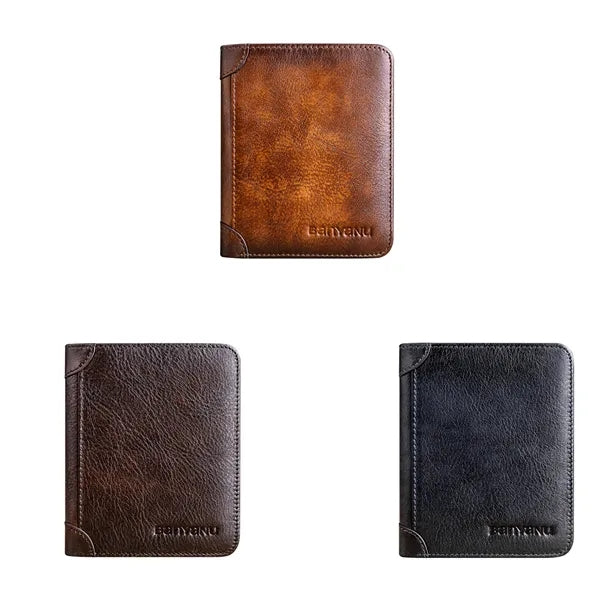 Anti-theft ultra-thin cowhide genuine leather