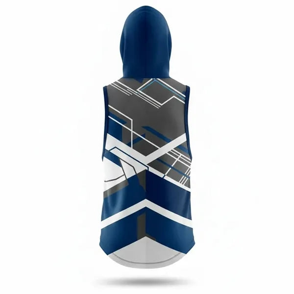 Unisex & Kids Sublimation Sleeveless Hooded T Shirt