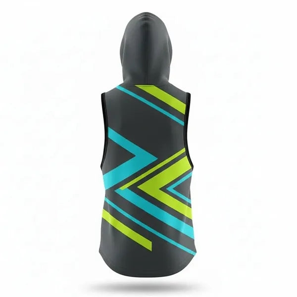 Unisex & Kids' Sublimated Sleeveless Hooded T Shirt