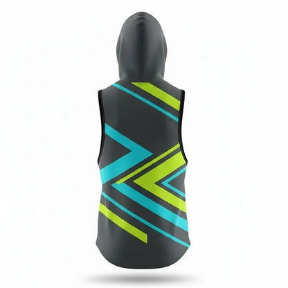 Unisex & Kids' Sublimated Sleeveless Hooded T Shirt