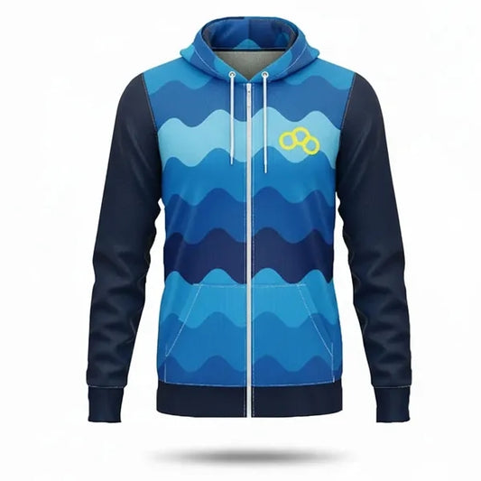 Sublimated Scuba Knit 250G Full Zip Performance Hoodie