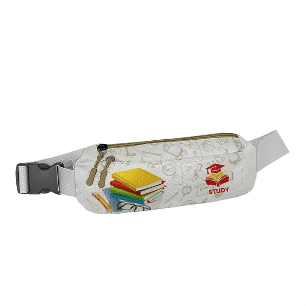 Sublimation Oval Running Belt w/ 2 Pockets 10.5x2.5x5 in